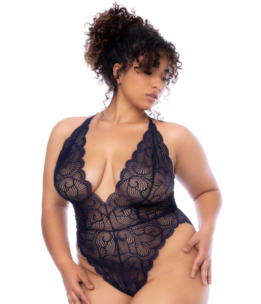 Body grande taille bleu nuit 